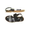 Sam Edelman Damen Sandale, Gr. 40, schwarz, Leder