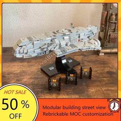 691PCS Gozanti-Klasse Cruiser Midi-Maßstab Raum Krieg Waffe MOC SpaceShip Schlacht Modell Bausteine Image