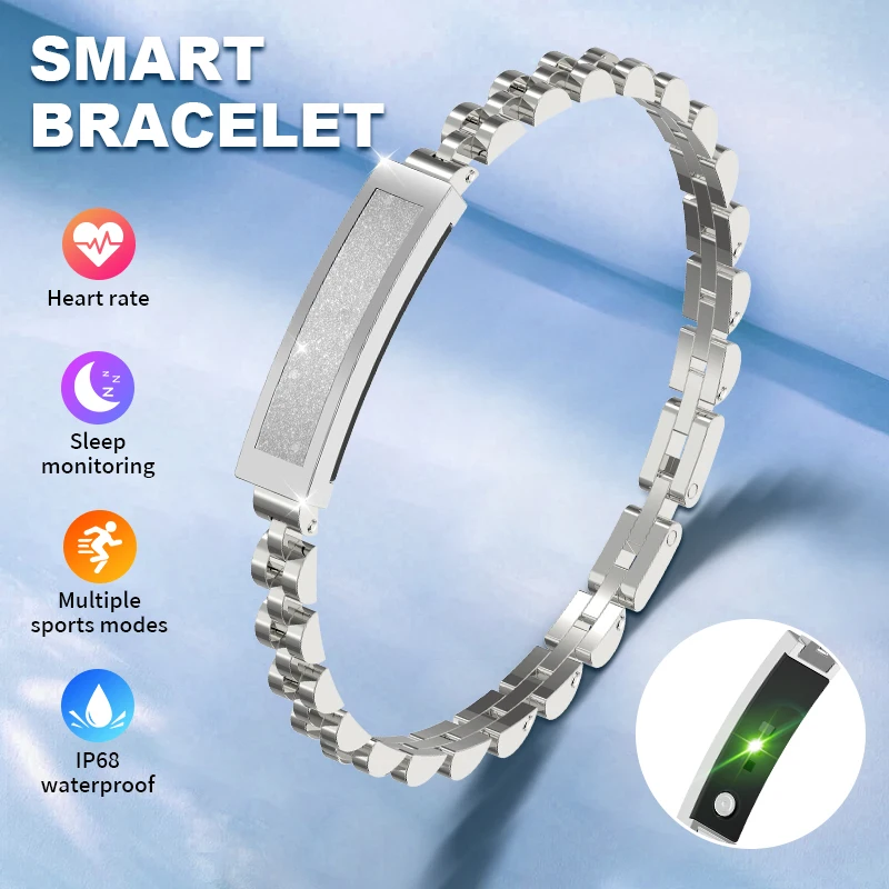 LIGE Neue Kein Bildschirm Smart Uhr Frauen IP68 Wasserdichte Herz Rate Monitor Smart Armband Sport Smartwatch Für Android iOS Gesunde