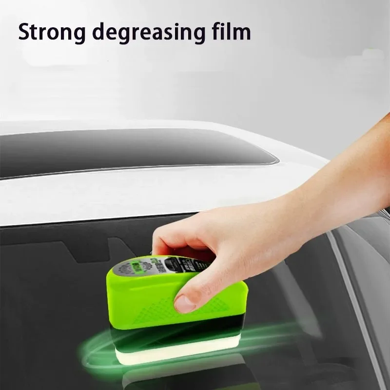 Ölfilmentferner für die Windschutzscheibe des Autos, Reinigungsmittel, Ölfilmtuch, starke Reinigungsbürste, Reinigungstuchteile Image
