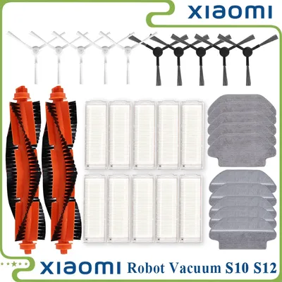 Für Xiaomi Roboter Vakuum S10 S12 T12 B106GL/Mopp 2S XMSTJQR2S / 3C B106CN Teile Zubehör Wichtigsten Seite pinsel Filter Mopp Image
