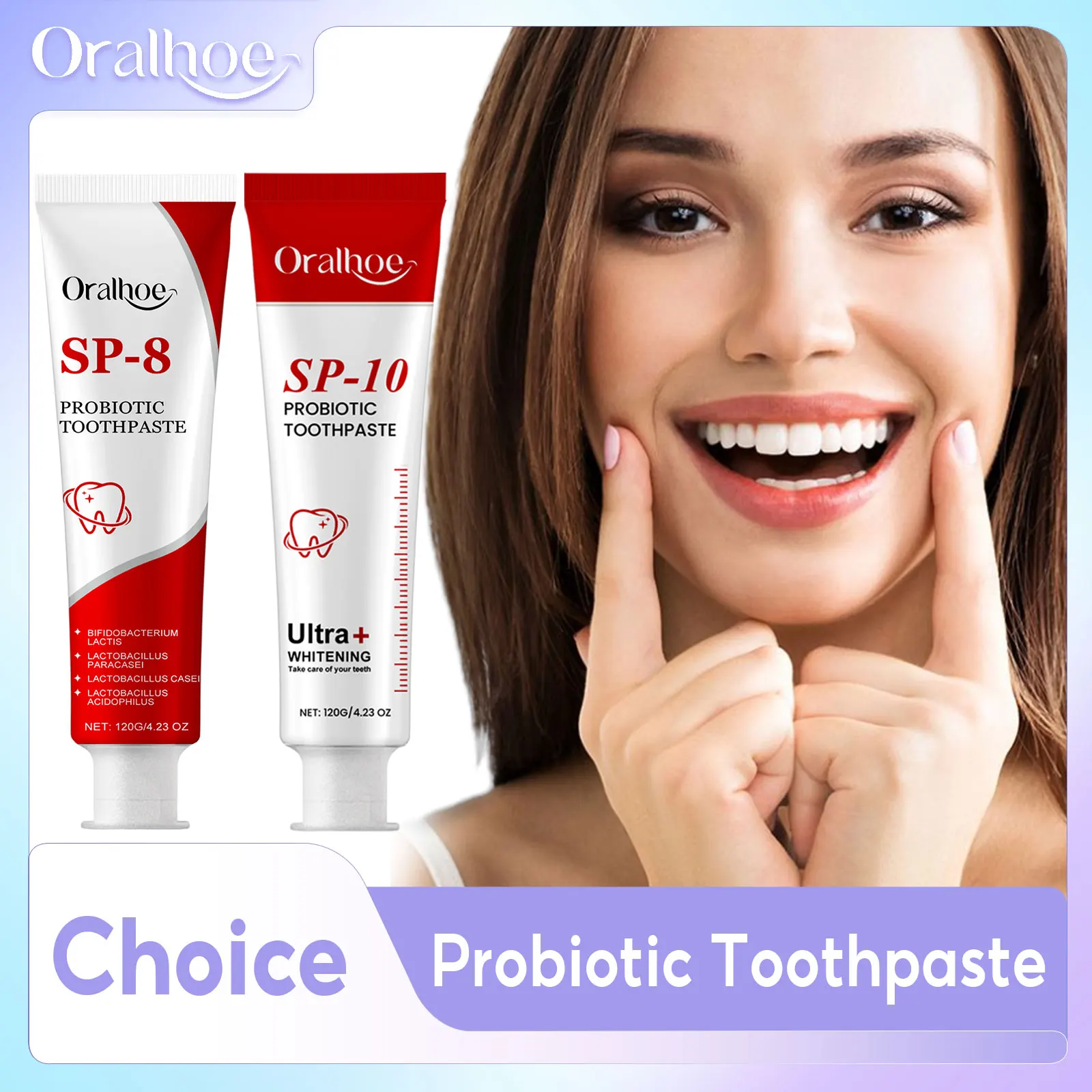 Sp-8 Probiotische Zahnpasta, Zahnaufhellung, Reinigung von Tee, Kaffeeflecken, Entfernung von Mundgeruch, Mund, frischer Zahnkaries, Reparatur-Zahnpasta Image