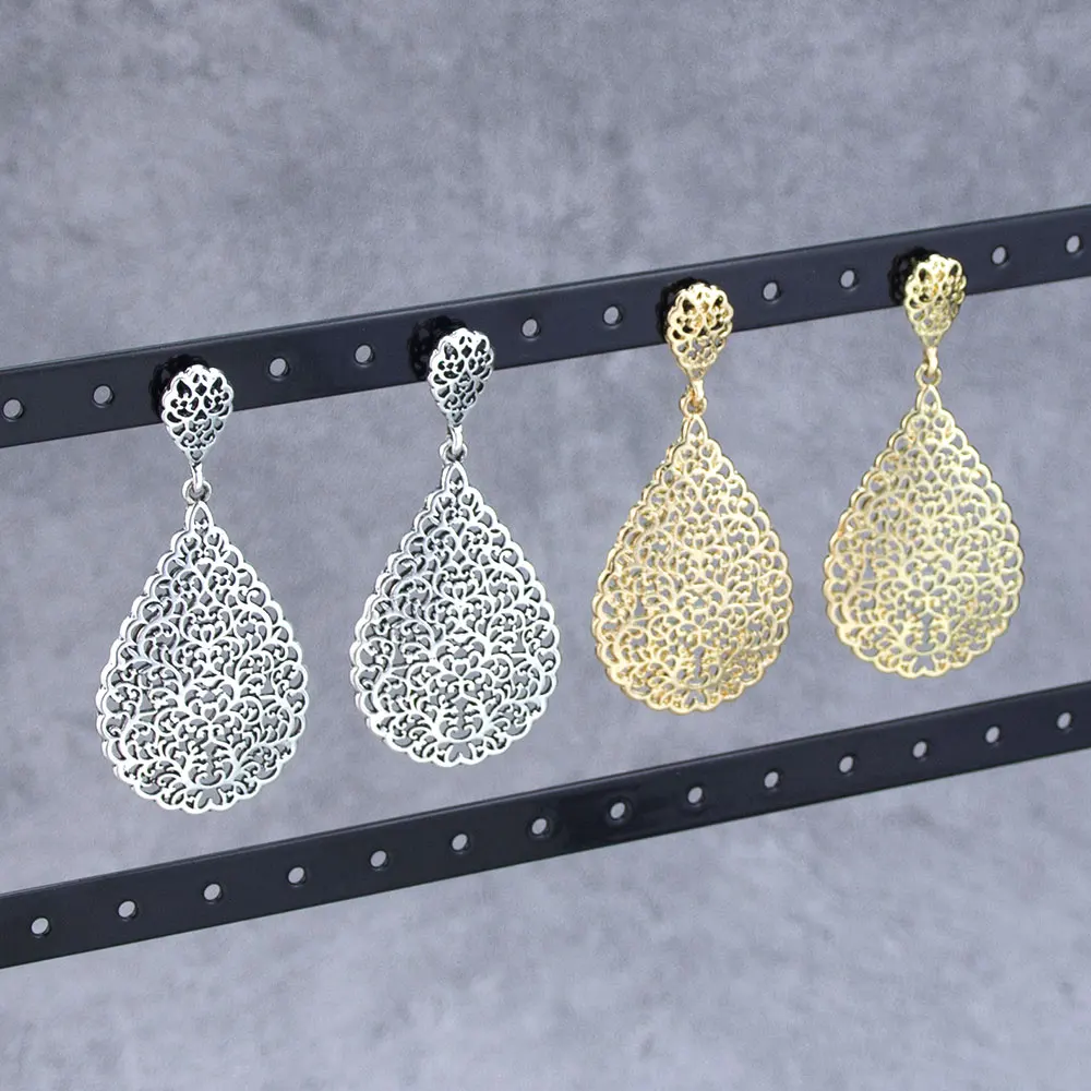 Mode Frauen Ohrring Hllow Wasser tropfen Stil arabische Frauen Ohrring Gold Farbe Image