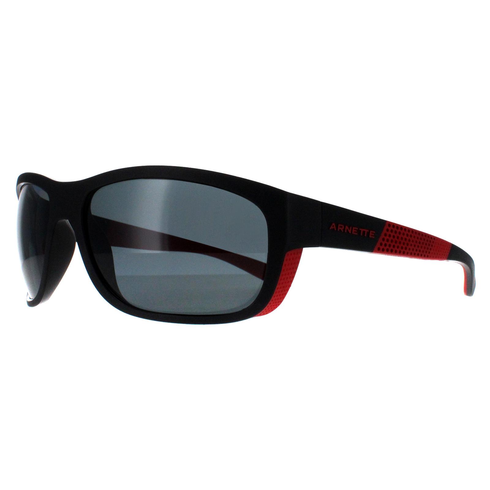 Arnette Square Herren Schwarz Dunkel Grau Polarisiert AN4337 Floresta Image