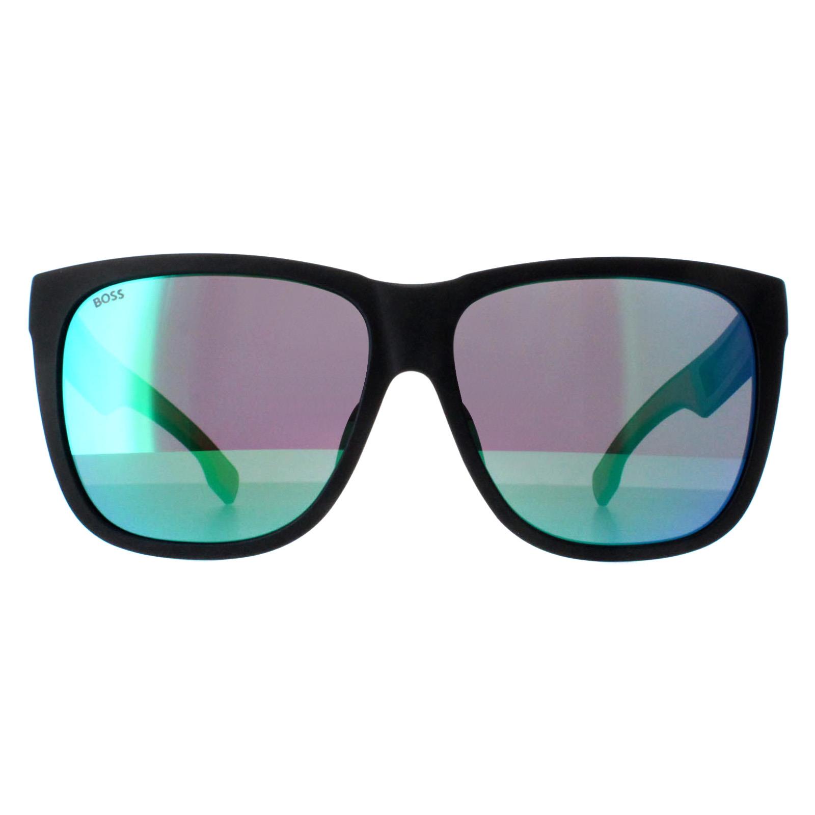 Hugo Boss BOSS 1453/F/S BLX matte schwarze rote grÃ¼ne Mehrschicht-Sonnenbrille