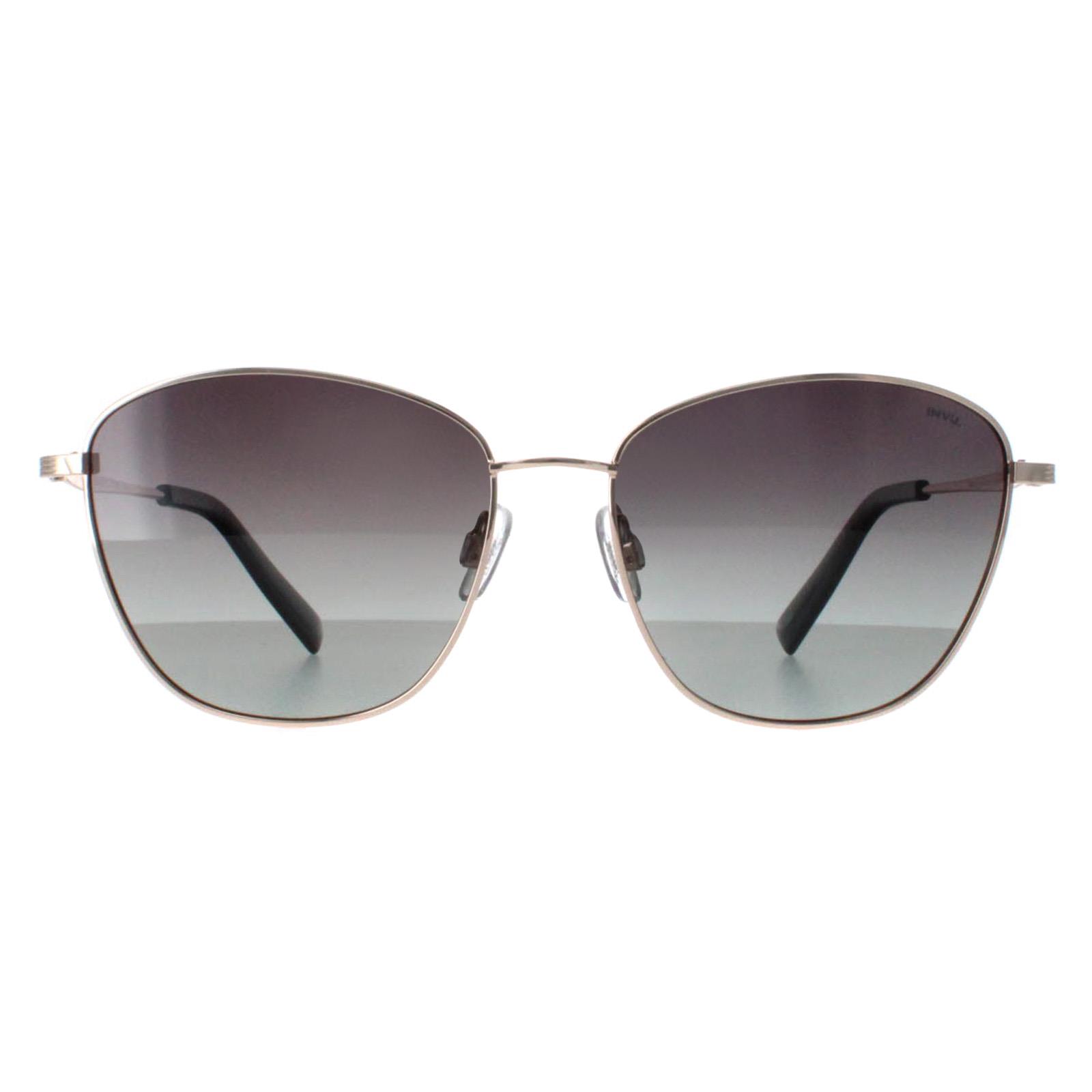 INVU Butterfly Womens Gold Grau Polarisiert B1119 Image