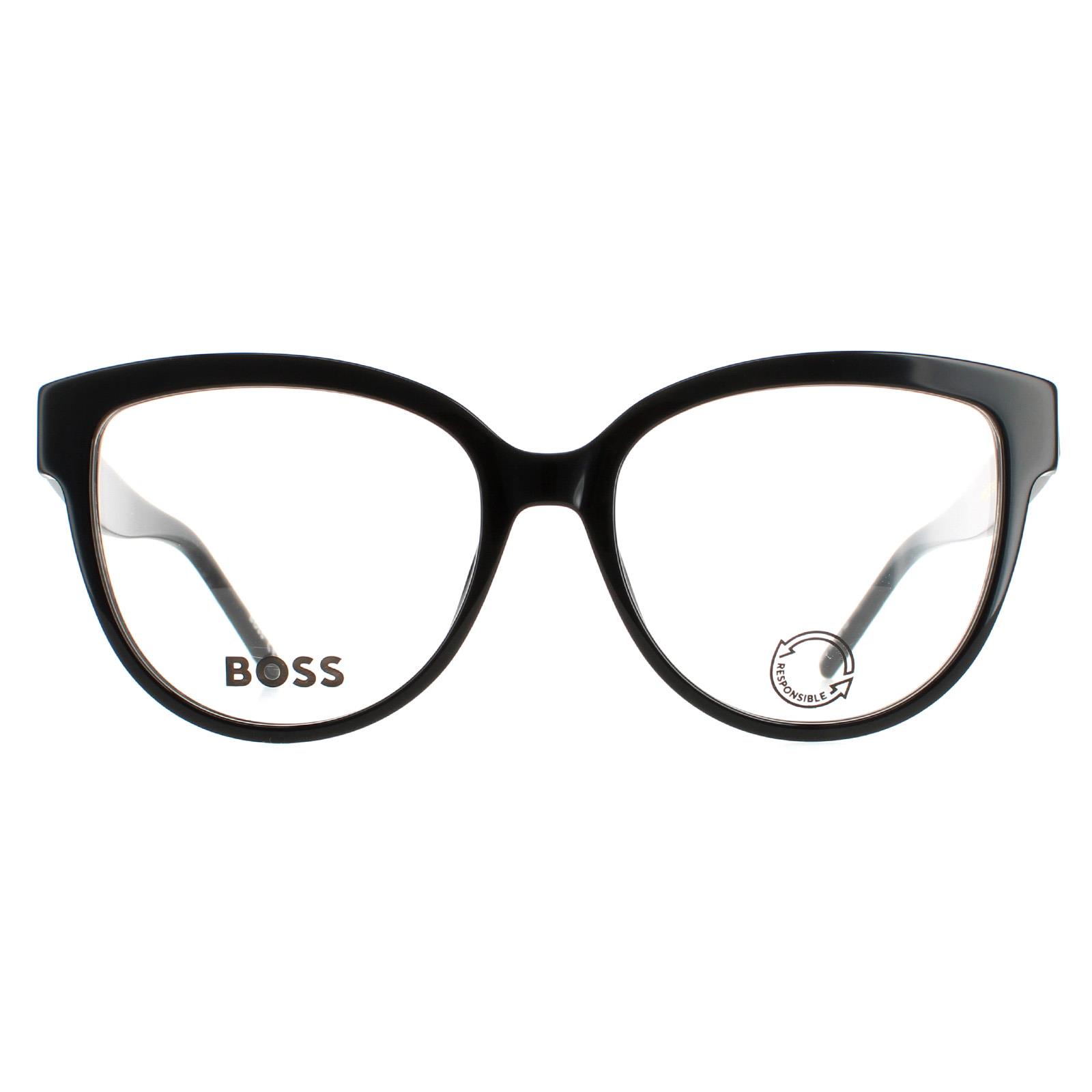 Hugo Boss Cat Eye Damen Glänzend Schwarz Brille Image