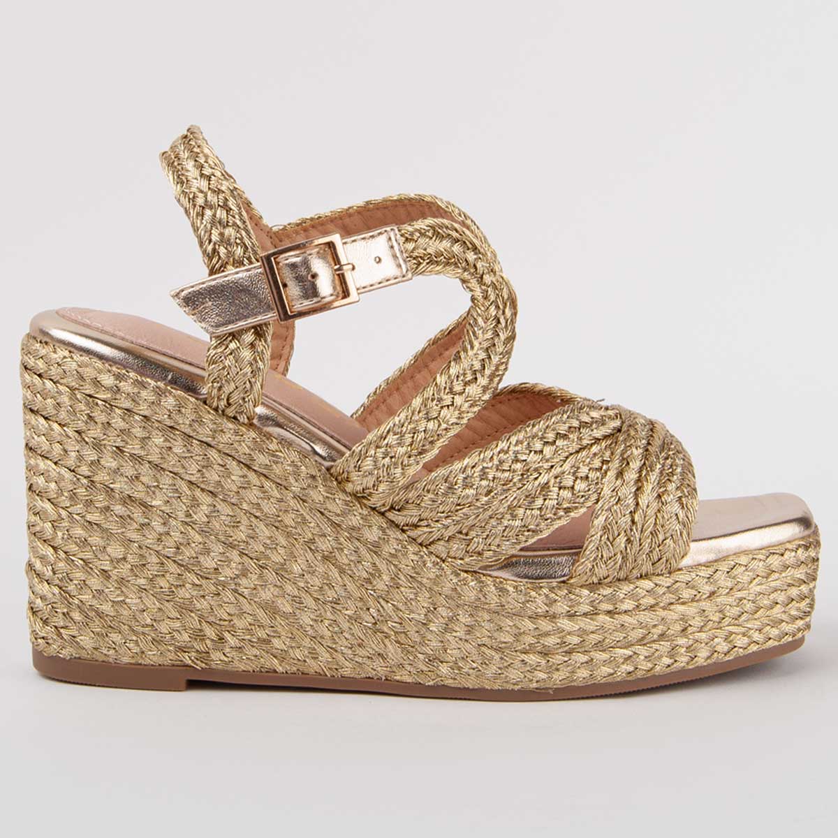 Montevita Sandale Mit Keilabsatz Salia7 Gold