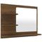 Specchio da bagno 60 x 10,5 x 45 cm in mdf marrone