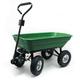 Helloshop26 - Carrello da giardino manuale capacità 125 litri 350 kg rimorchio ribaltabile carriola