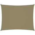 Helloshop26 - Ombrellone in tessuto vela rettangolare in tessuto oxford 2,5 x 3,5 m beige