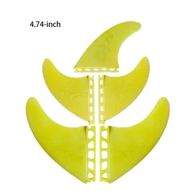 Beach Accessories 5pcs Beginner Fiberglass Yellow Future Fins