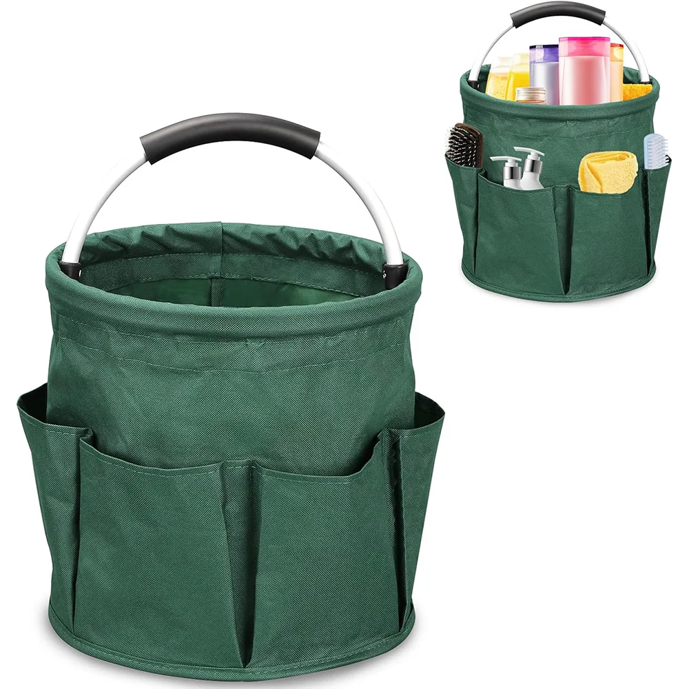17L Versatile Collapsible Basket Portable Picnic Tote Outdoor Cleaning Organizer Home Gardening Tool Bag Large Capacity Wash Bag