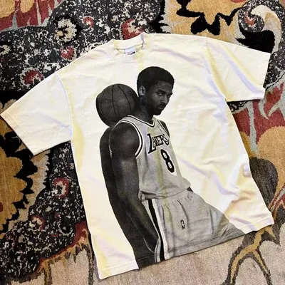2000s Streetwear Basketball Figures Print Graphic Retro Vintage Harajuku Loose Cotton Y2k Aesthetic