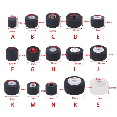 5 Pcs Cartridge Radio Roller Tape Recorder Pressure Cassette Belt Pulley Player with Axis