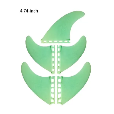 NEW FUTURE 5-Piece Surf Accessories - Botanical Green Fiberglass, Outdoor Gear