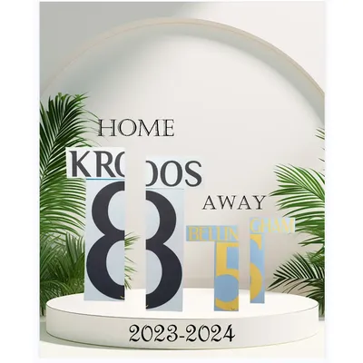 High quality 2023/24 RE MAD AL RID NAME SETS KROOS iron on MODRIC home and away name and number 2024