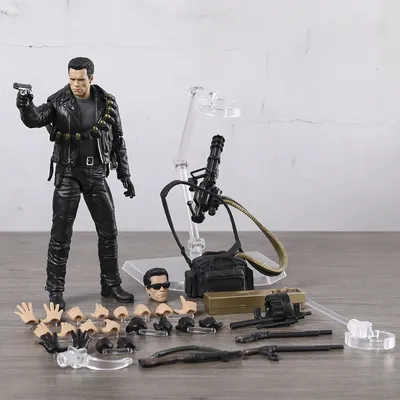 MAFEX No.199 Terminator 2 Judgement Day T-800 T2 Ver. Figurine Collection Action Figure Model Toy Gift