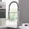 Robinet de cuisine basse pression Oeegoo, extensible, robinet à ressort en spirale, 360 ° Robinet rotatif pour cuisine, avec 3 connexions pour chaudière