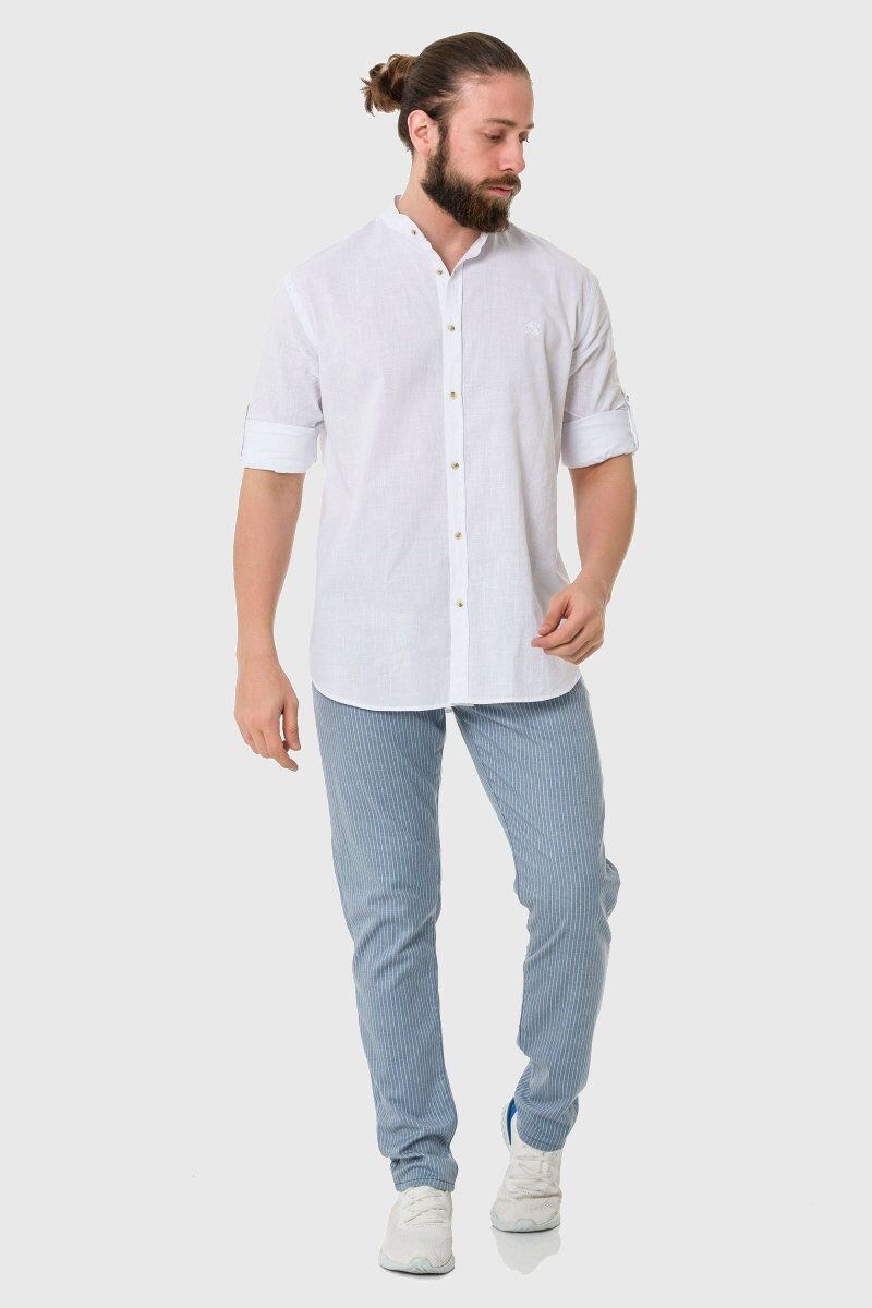 Gerade Jeans CIPO & BAXX "Hose", Damen, Gr. 33, Länge 32, blau, 41% Baumwolle, 37% Polyester, 20% Viskose, 2% Elasthan, gestreift, slim fit lang, Jeans, im dezenten Streifen-Look