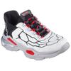 Slip-On Sneaker SKECHERS "SKECH-BOTS", Kinder, Gr. 34, schwarz-weiß (weiß, schwarz), Lederimitat, casual, Schuhe, Sneaker mit Slip-In Funktion, Größenschablone zum Download