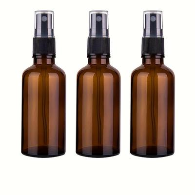 TEMU 50ml Amber Glass Essential Oil Spray Bottle, Small Empty Spray Bottle, Reusable Fine Spray Bottle - Protection Image