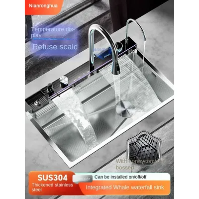 silver Home and kitchen organization gourmet stainless steel kitchen tub Kitchen items stainless