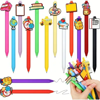 6/12 Pcs Teacher Pens,Funny and Cool Best Writing Pens Gift Sets,Wholesale Round Ballpoint Pens Office Gift Sets