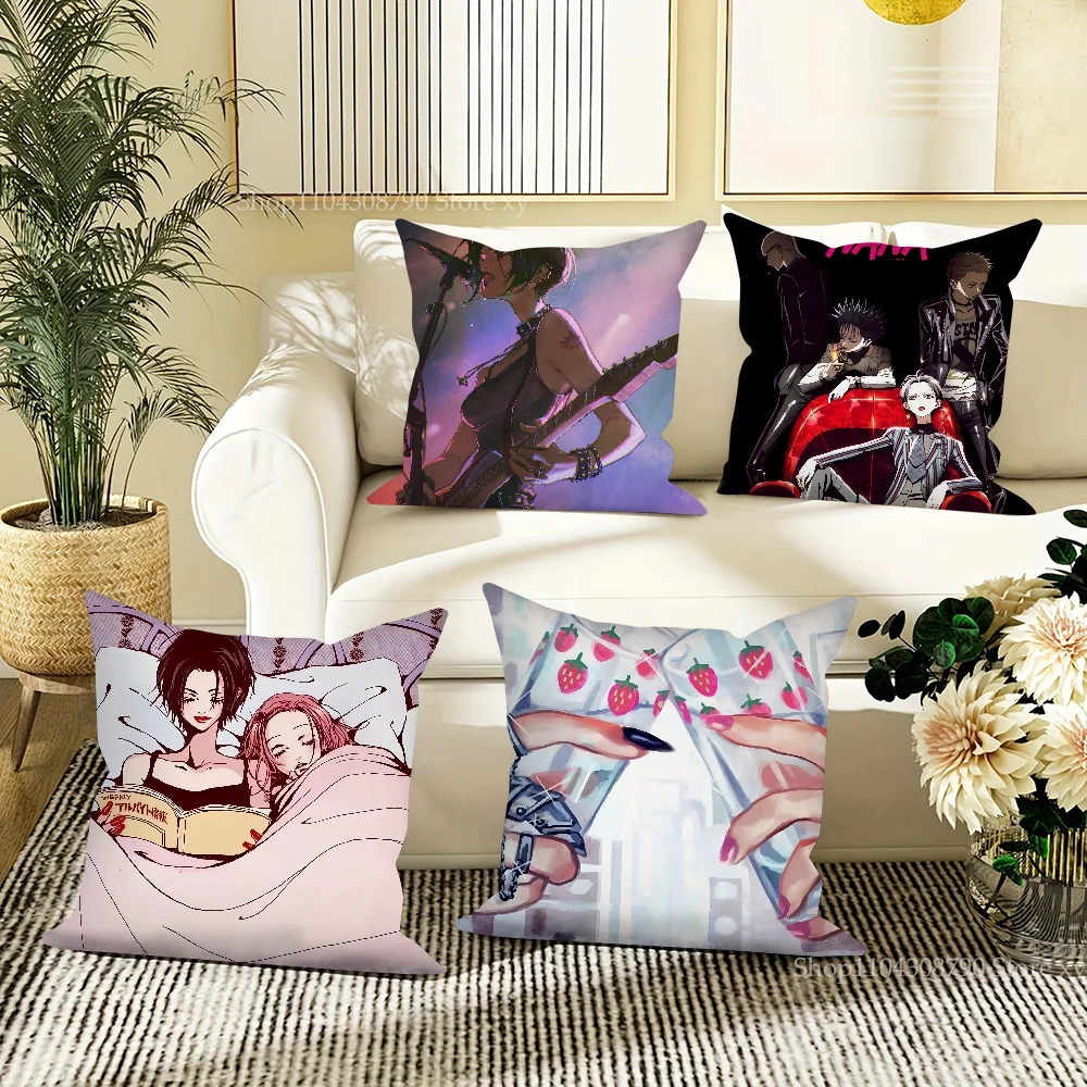 1pc Cartoon Anime Oosaki Nana Kissen Fall Quadrat Kissen Schlafzimmer Sofa Freizeit Komfort Kissen Auto Wohnzimmer Hause Dekoration Image