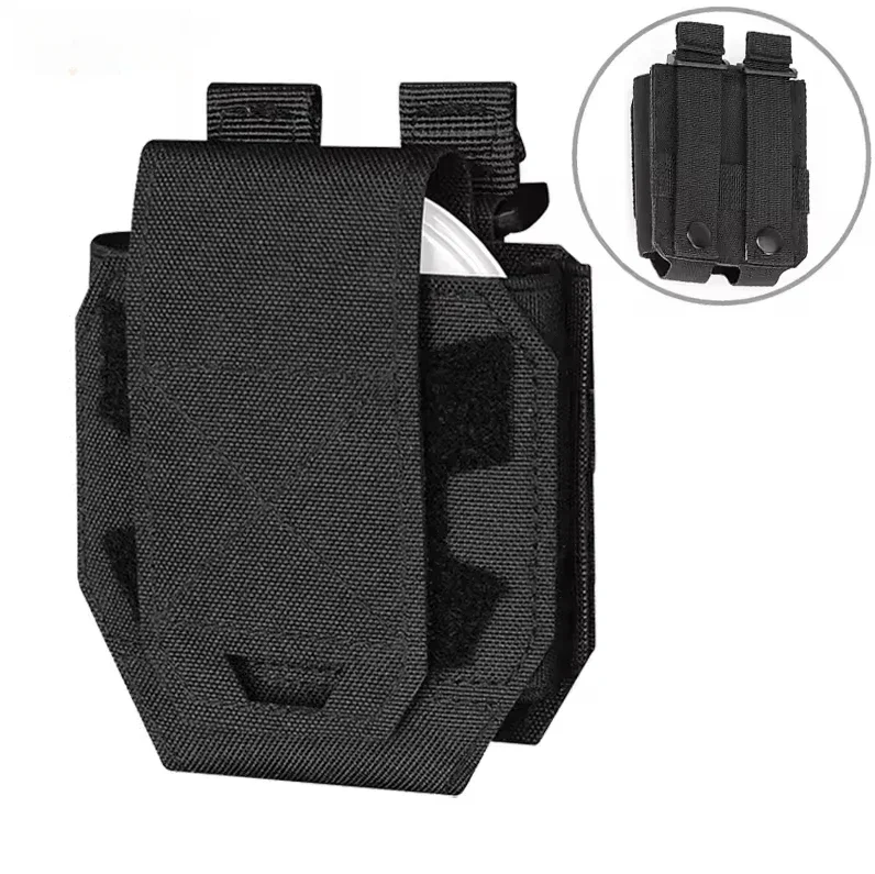 Molle Handschellen-Beutel, Nylon, Schnellzugriffs-Holster, universelle Passform, robust, taktisch, für Strafverfolgung im Freien Image