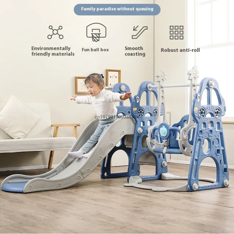 Multifunktionale Kinder Spielzeug Rutsche Schaukel Kombination Haushalt Baby Klettern Prop Indoor Spielplatz Auto Form Rutsche Spielzeug für Kinder Image