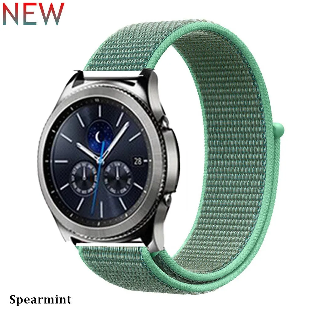 Nylon-Schlaufenband für Samsung Galaxy Watch 6 4 7 FE Classic/5 Pro/Active 2/Gear S3 20 mm/22 mm Armband Huawei Watch GT 3 Pro Armband Image