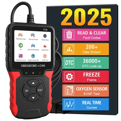 Multi-language Support Auto Accessories Car Diagnostic Tool T06 Battery Tester OBD2 Scanner Code