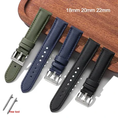 18mm 20mm 22mm Sailcloth Quick Release Watch band For Seiko For Blancpain Watch Straps Men Women