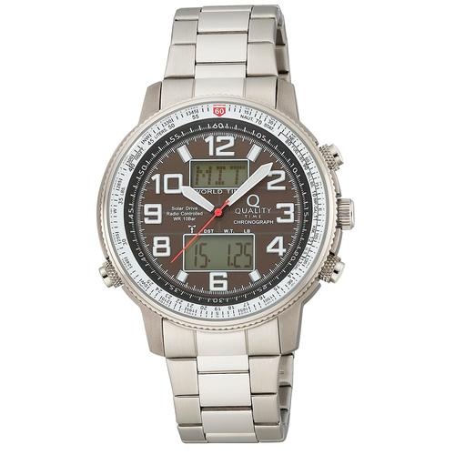 Funkuhr, schwarz, Armbanduhren, Herren, Chronograph