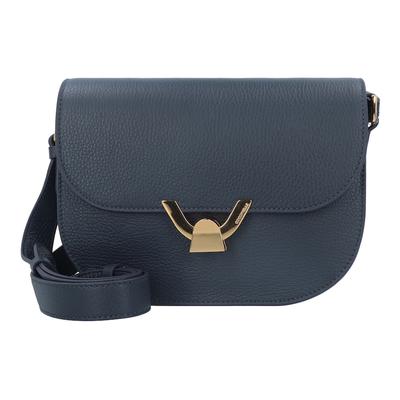 Coccinelle Dew Umhängetasche Leder 23 cm midnight blue Petrol Damen Image