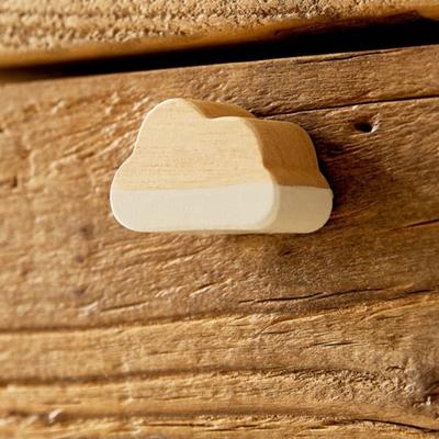 Zara Other | Cloud Wooden Door Knob (Pack Of 2) | Color: White | Size: Pack Of 2 Stars