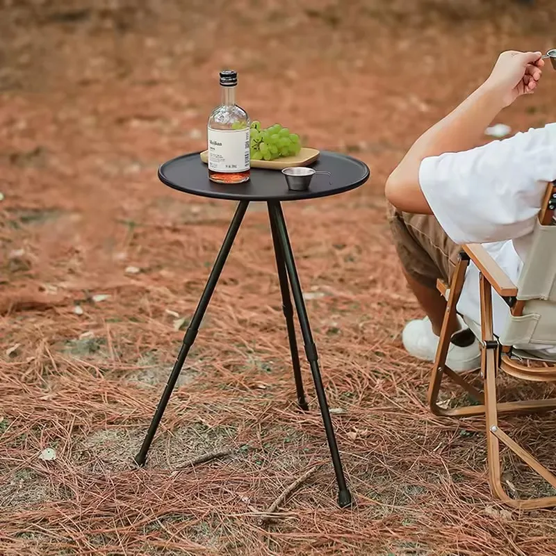 Outdoor Camping Tisch Aluminium Legierung Leichte Tragbare Picknick Kaffee Tee Tisch Klapp Mini Garten Esstisch Image