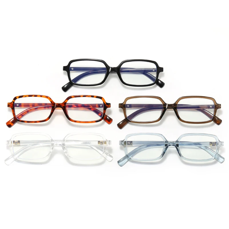 Kleine quadratische 4-teilige Sets Brillengestelle Damen Herren Outdoor-Brillen Luxus-Design Retro-Brillen UV400-Brille Unisex Image