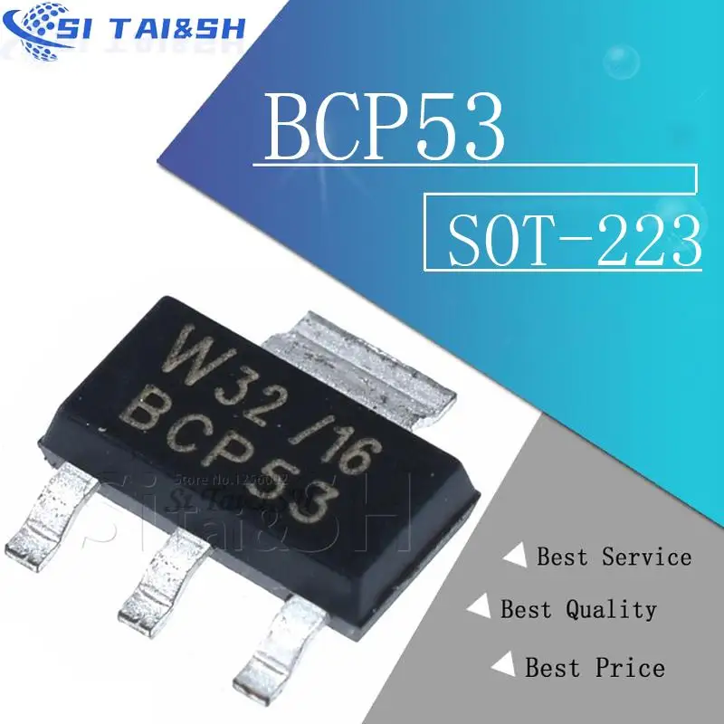 20pcs bcp53 sot bcp53 sot223 BCP53-16 smd sot-223 bcp53t1g Image