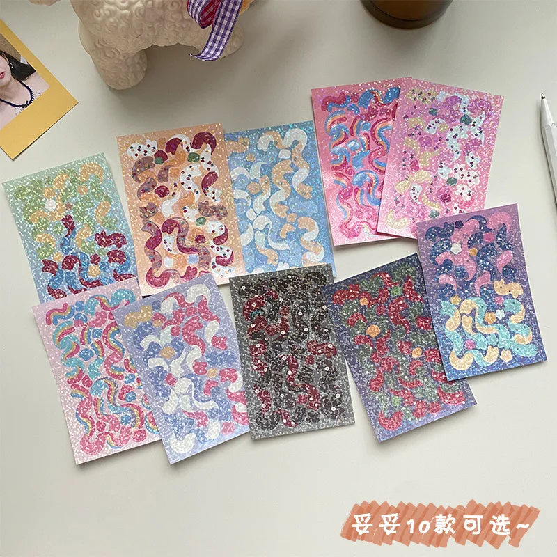 4 Stück Goo-Kartenaufkleber, Guka-Karte, Foto-Tracking, Handkonto, Album, Dekoration, Konto, Planer, Aufkleber, Schreibwaren, Cheep Kawaii Image