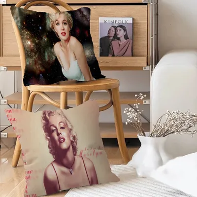 Marilyn Monro Kissenbezug Toon Geschenk Kissenbezug Schlafzimmer Zuhause Sofa Stuhl Sitz Dekor Image