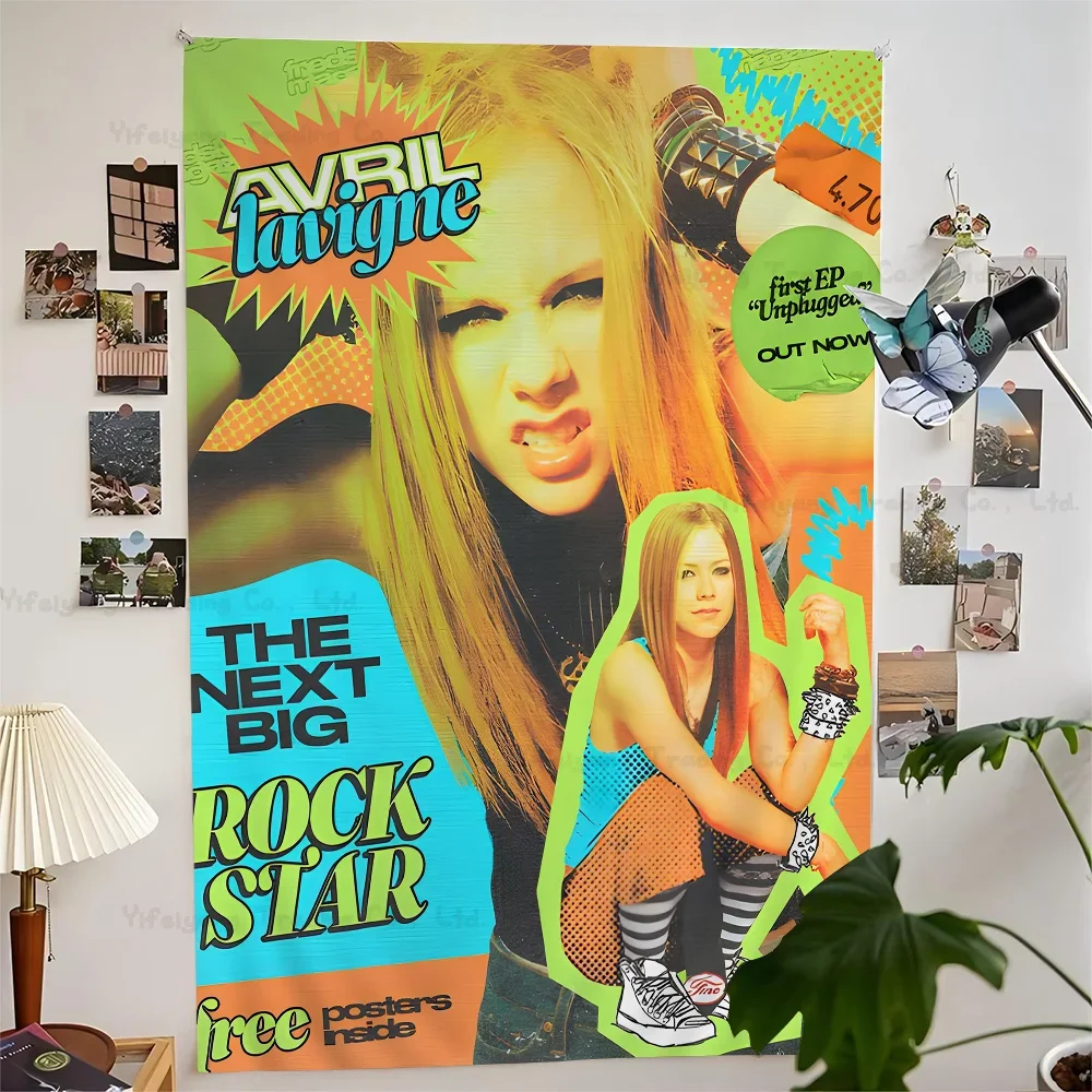 Avril Lavigne 3, zum Aufhängen, böhmischer Wandteppich, Heimdekoration, Hippie, böhmische Dekoration, Wahrsagerei, Wandbehang, Heimdekoration
