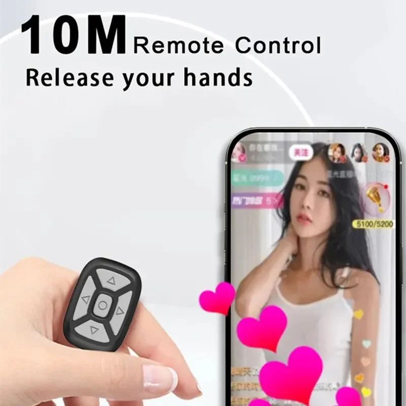 Drahtlose Bluetooth Fernbedienung Ring Mobile Selfie Faul Instant Musik Tiktok Video Telefon Bluetooth Controller Für Xiaomi Apple Image