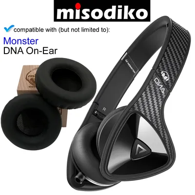 Misodiko Ersatz Round-60mm Ohr Pads Kissen Kit-für Monster DNA Auf-Ohr, kopfhörer Reparatur Teile Image