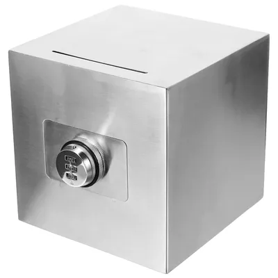 1Pc Edelstahl Spardose Mit Schloss Große Sparschwein Sichere Savings Bank Für Home Storage Box ganization Container einzigartige