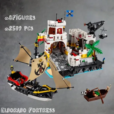 2025 NEUE mittelalterliche Piraten-Serie Eldorado Fortress Fortress Pirate Barracuda Bay Image