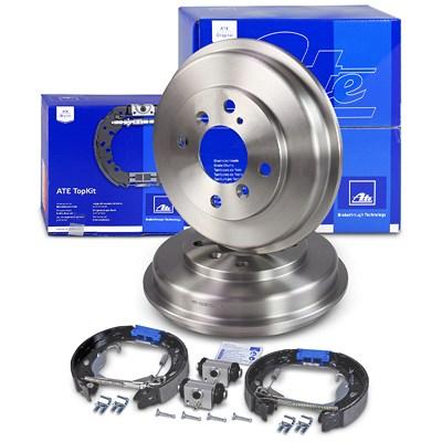 Ate Bremstrommeln +TopKit Bremsbackensatz hinten für Ford Image