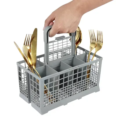 Universal Dishwasher Cutlery Basket Foldable Kitchen Tableware Drying Organization for Dishwasher