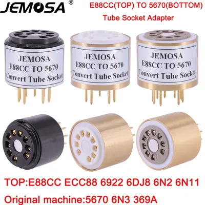 1PC ECC88 6922 6DJ8 6N11 E88CC Tube (Top) TO 5670 396A 6N3 Tube (bottom) DIY Audio Amplifier Vacuum